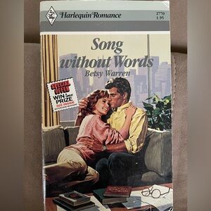 Paperback Vintage Harlequin Book Song Without Words‎